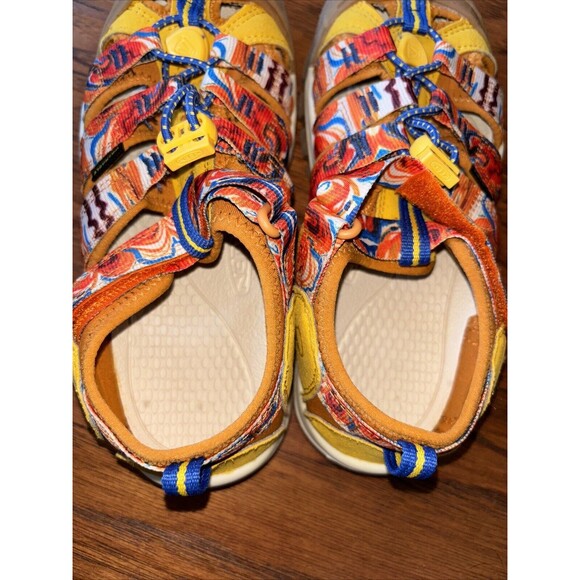 Keen Newport X Outdoor Afro Closed Toe Sandal Waterproof Shoe Hiking Kids Size 2 - Picture 6 of 10